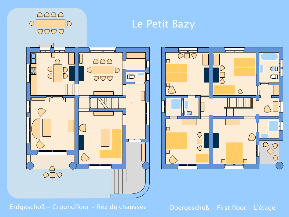 Le Petit Bazy - groundplan